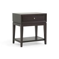 Baxton Studio ST-003-AT Morgan Modern Accent Table and Nightstand in Dark Brown